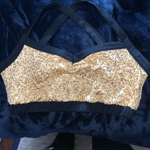 Gold Sequin Bra